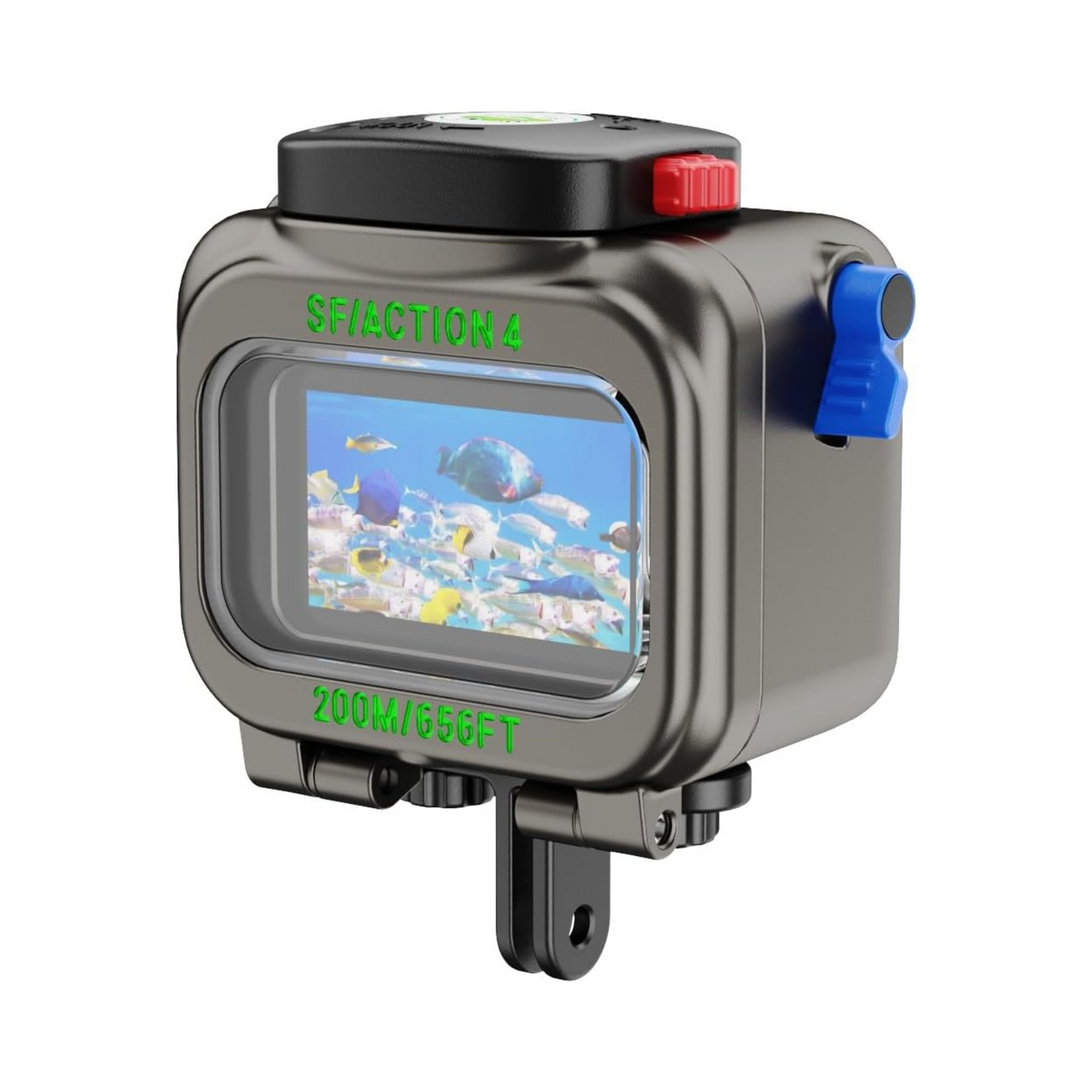 Sea Frogs 200M/656FT Underwater Action Camera Housing For Dji Action 5/4/3