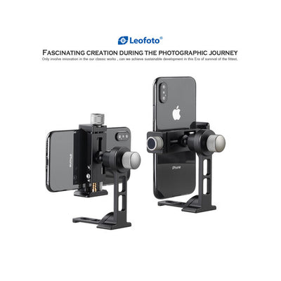 Leofoto PC-90II Adjustable Smartphone Clamp and PS-1 Stand Combo