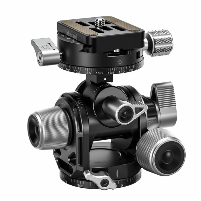 Leofoto G3 50mm 3-Axis Geared Head with BPL-50N Plate
