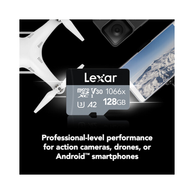 Lexar MicroSD Silver V30 1066x UHS-I 64GB