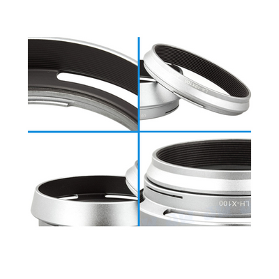 JJC Lens Hood Fuji X100/S/T Silver