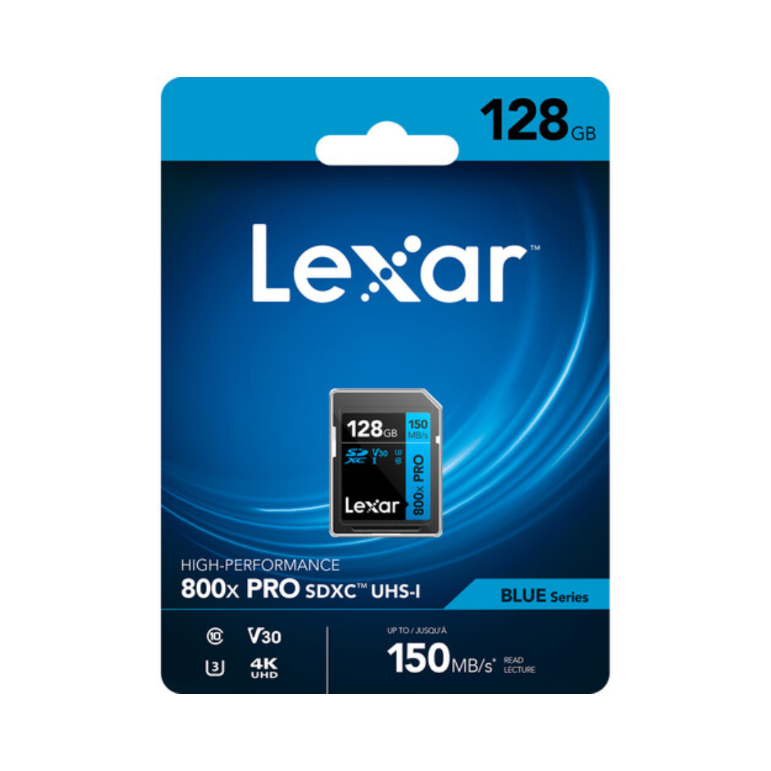 Lexar SD Card 800x PRO V30 UHS-I 128GB Blue