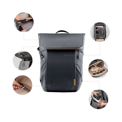 PGYTECH OneGo Air Backpack (25L, Obsidian Black)