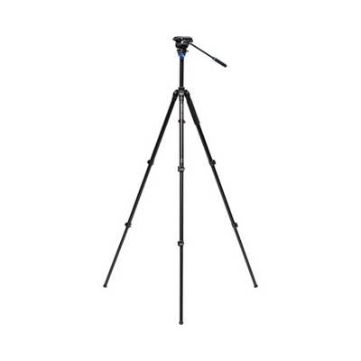 Benro A2573F Aluminum Single Tube Tripod with S4Pro Fluid Video Head