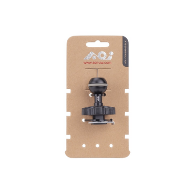 AOI BM-02 Cold Shoe Mount Base to Ball Adapter (Black)