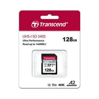 Transcend 128GB 340S UHS-I A2 SDXC Card