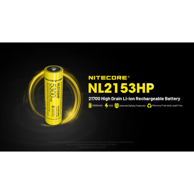 Nitecore NL2155HP 5300mAh Rechargeable 21700 Battery