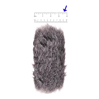 Furry Dead Cat Professional Microphone Wind Muff (Full Size) - (L) 7.25" x (W) 3.625" - 1" Opening - (184mm x 92mm) - 25mm Opening