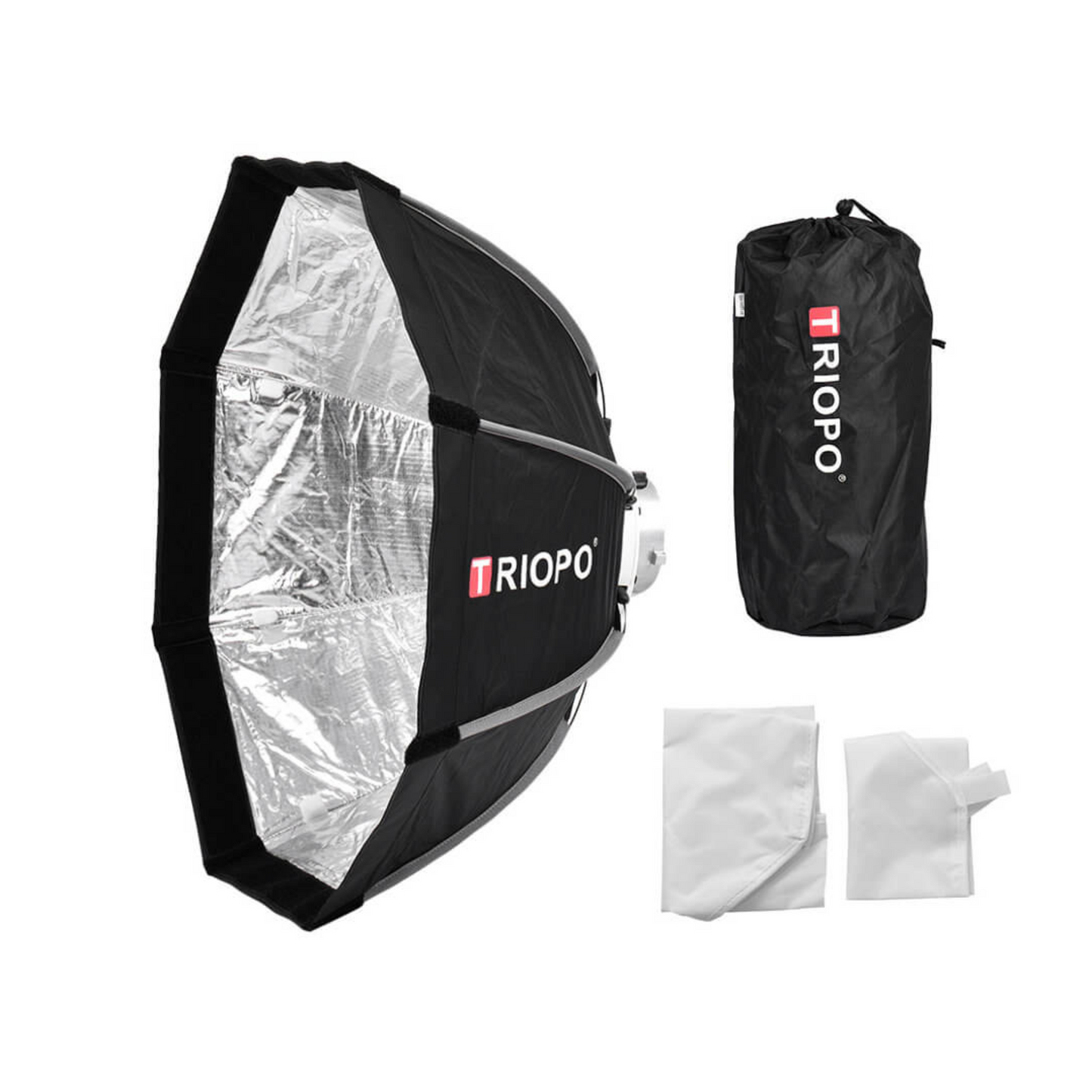Triopo K2 Quick Release Bowens Mount Octagon Softbox with Honeycomb Grid