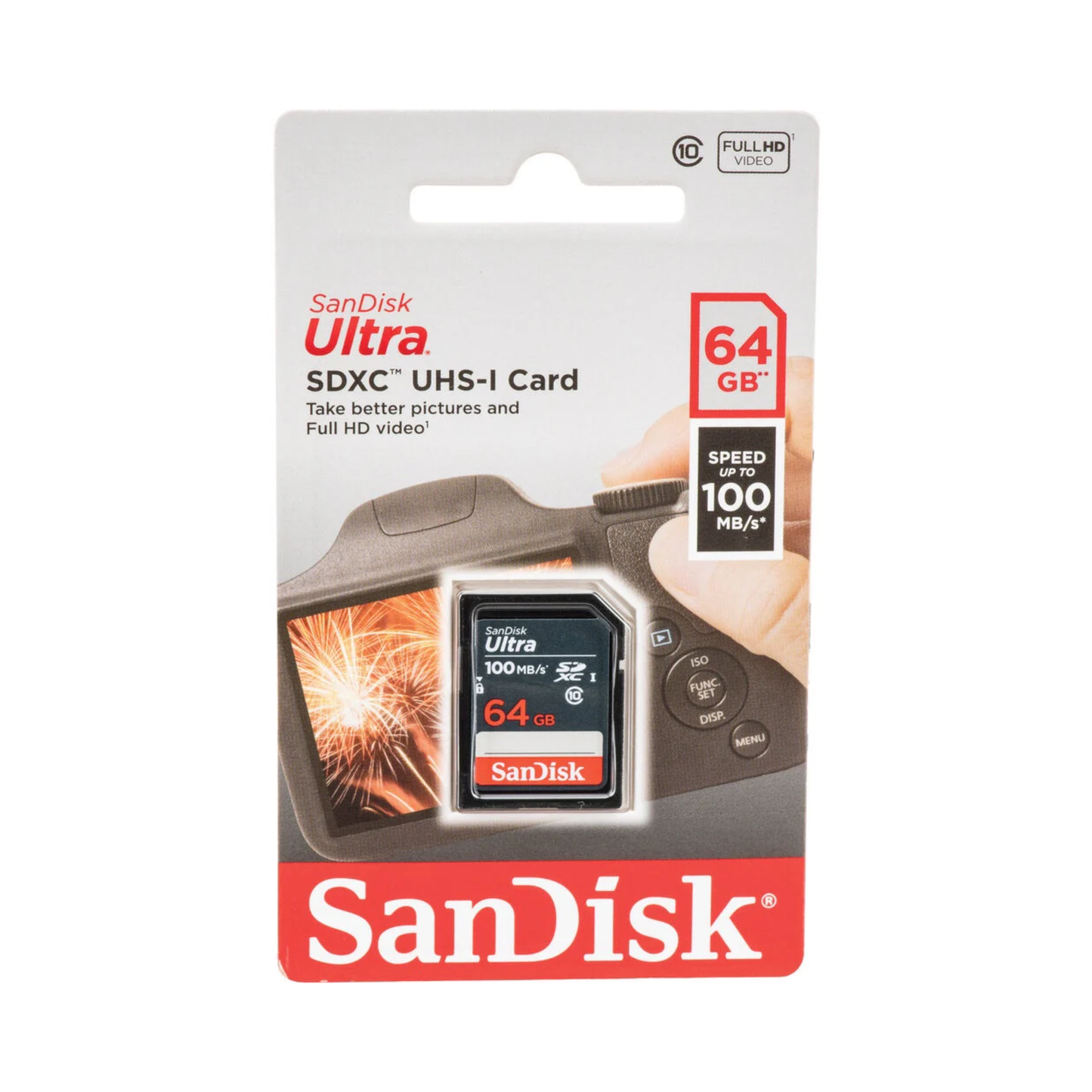 Sandisk Ultra SD Card 64GB UHS-I SDHC Class 10 100Mbps