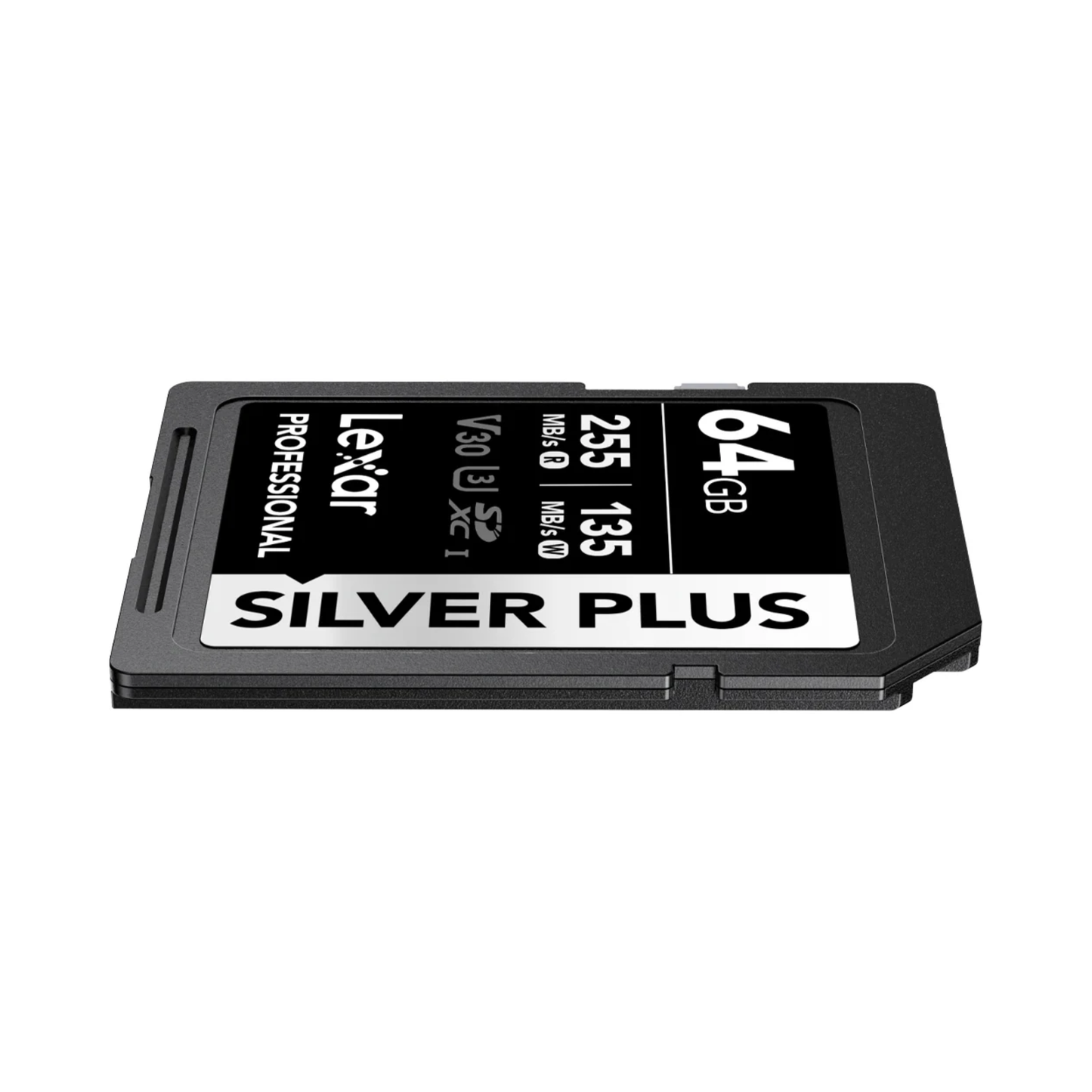 Lexar 64GB Professional Silver Plus UHS-I SDXC Memory Card (255 MB/s)