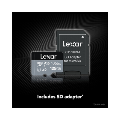 Lexar MicroSD Silver V30 1066x UHS-I 256GB