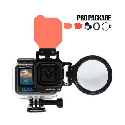 FLIP11 Pro Package with DIVE & DEEP Filters & +15 MacroMate Mini Lens for GoPro HERO 12, 11, 10, 9, 8, 7, 6, 5