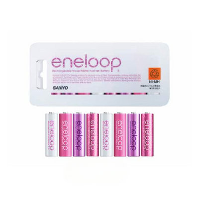 Eneloop 2000mAh 8pcs AA Rechargeable Battery 4 Colors