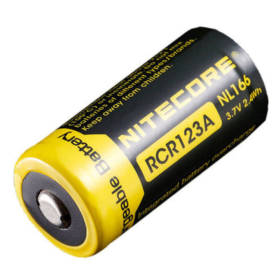 Nitecore NL166 650MAH Rechargeable RCR123A 16340 Battery