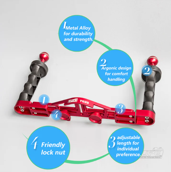 SUPE TG20 Double Arm Camera Tray (Red)