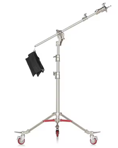 Boom Steel Light Stand with Wheels