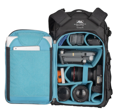 Summit Creative Zip Top Camera Backpack Medium 25L (Blue)