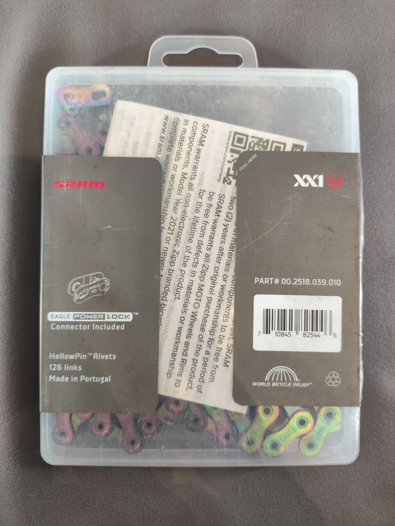 SRAM XX1 Eagle 12‑Speed Chain – HollowPin • Rainbow Finish 113L NEW