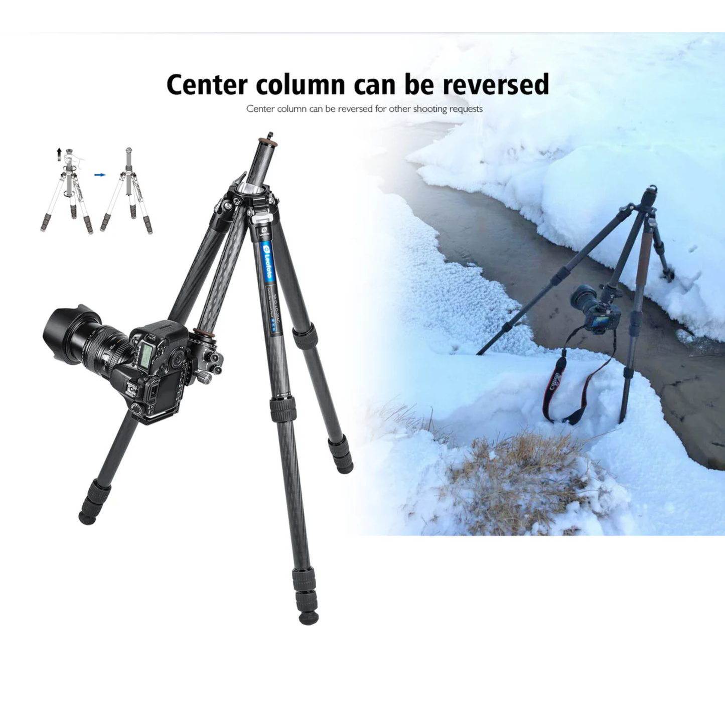 Leofoto LO-284C Tripod with Built-in Hollow Ball & Bag