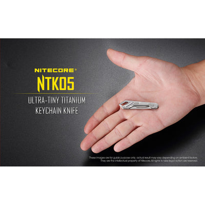 Nitecore NTK05 Ultra-Tiny Titanium Keychain Knife