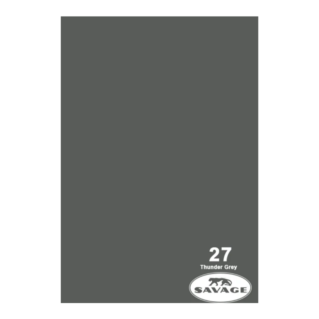 Savage Widestone Seamless Backdrop Paper 9x36ft (Thunder Gray)