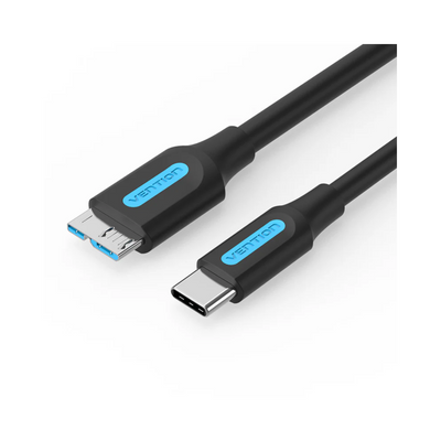 Vention USB 3.0 C Male to Micro-B Male 2A Cable 0.5M