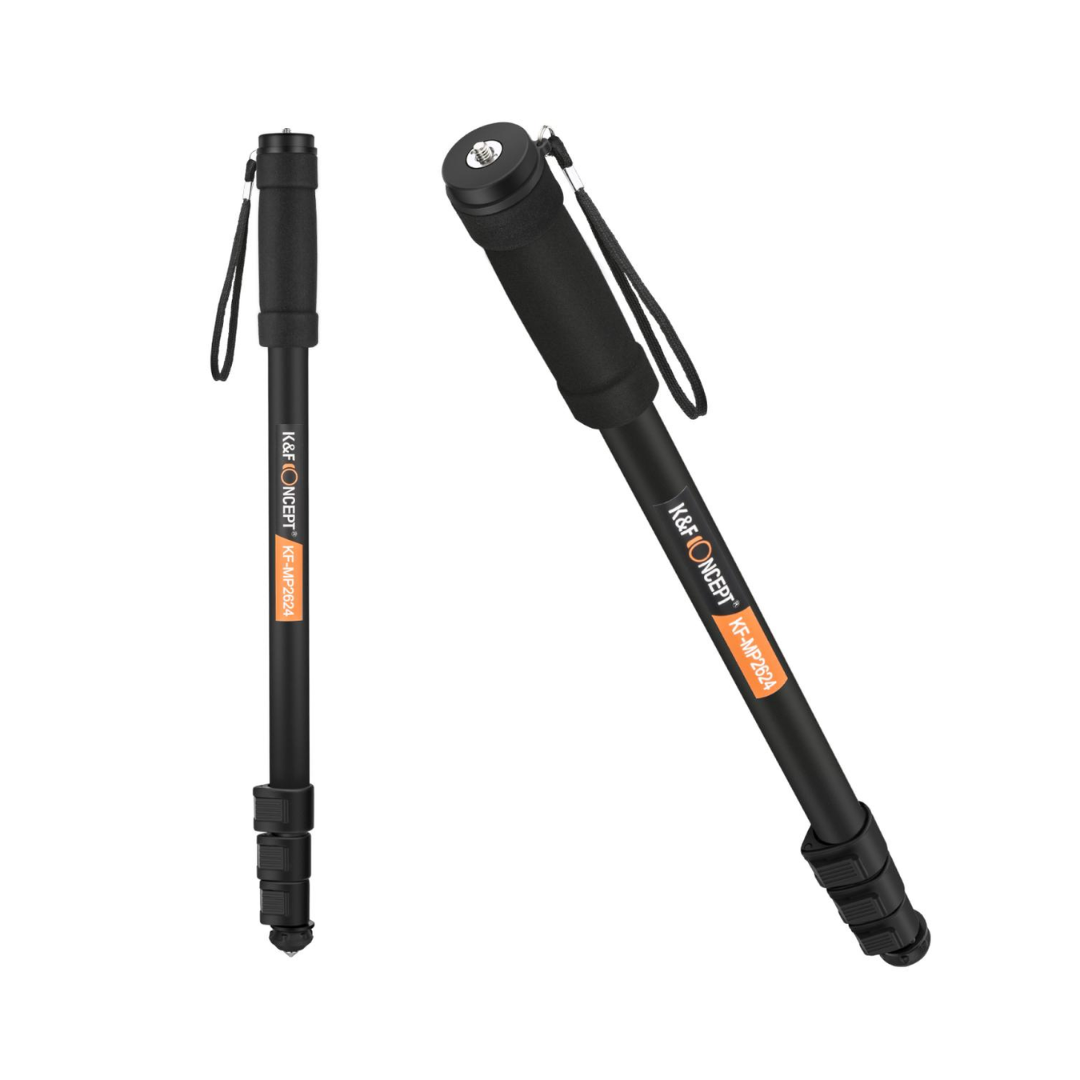 K&F Monopod MP-2624 Lightweight Aluminum Alloy (Black)