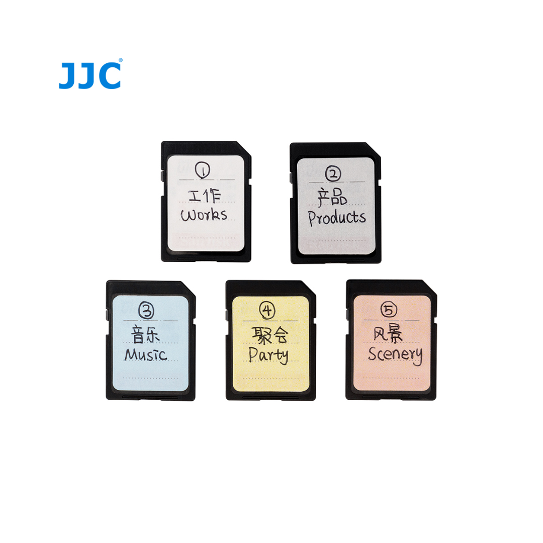 JJC Memory Card Label Stickers