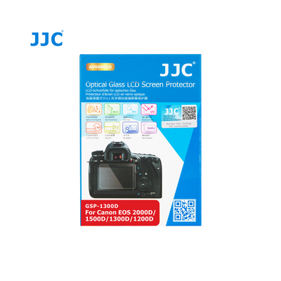 JJC LCD Glass Protector Canon EOS 1300D , Rebel T6, 1200d ,Rebel T5 , EOS 1500D , 2000D , KISS X90 , REBEL T7