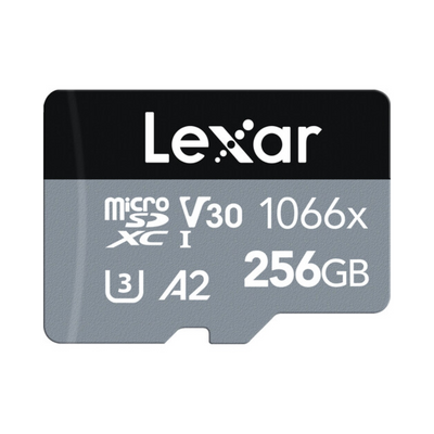 Lexar MicroSD V30 1066x UHS-I 256GB 160MB/s Silver