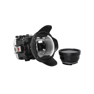 SeaFrog Underwater Housing for Sony A6xxx series Salted Line with 6" Dry dome port Black