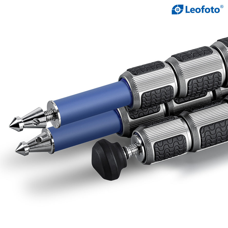 Leofoto LP-324C Poseidon Tripod with LH-40 Ball Head (Blue) | Anti-Corrosion with Titanium Foot Spike