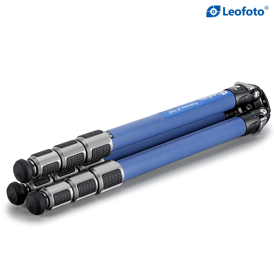 Leofoto LP-324C Poseidon Tripod with LH-40 Ball Head (Blue) | Anti-Corrosion with Titanium Foot Spike