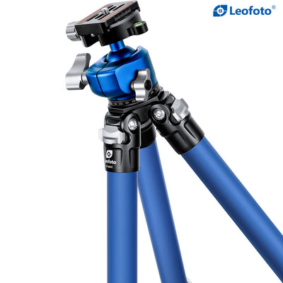 Leofoto LP-284C Poseidon Tripod with LH-30 Ball Head (Blue) | Anti-Corrosion with Titanium Foot Spike