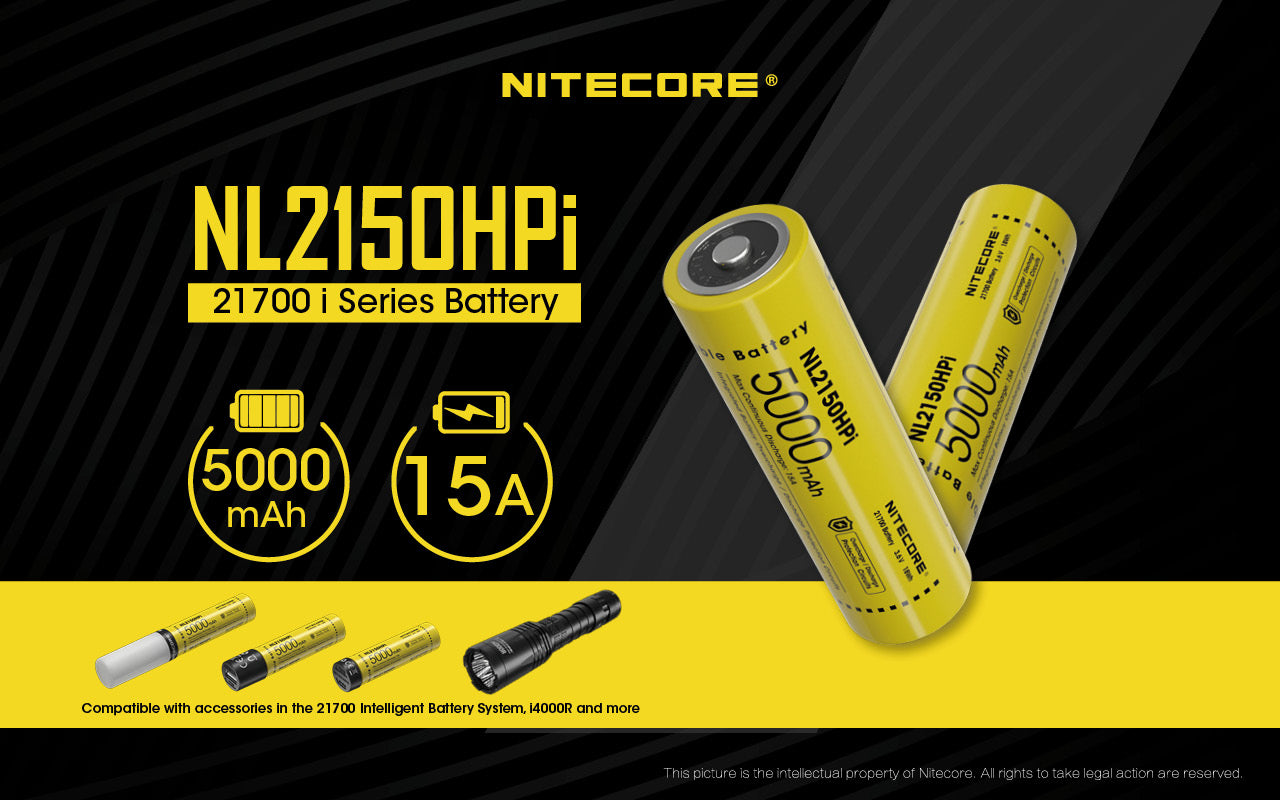 Nitecore NL2150HPi Intelligent Battery System 21700