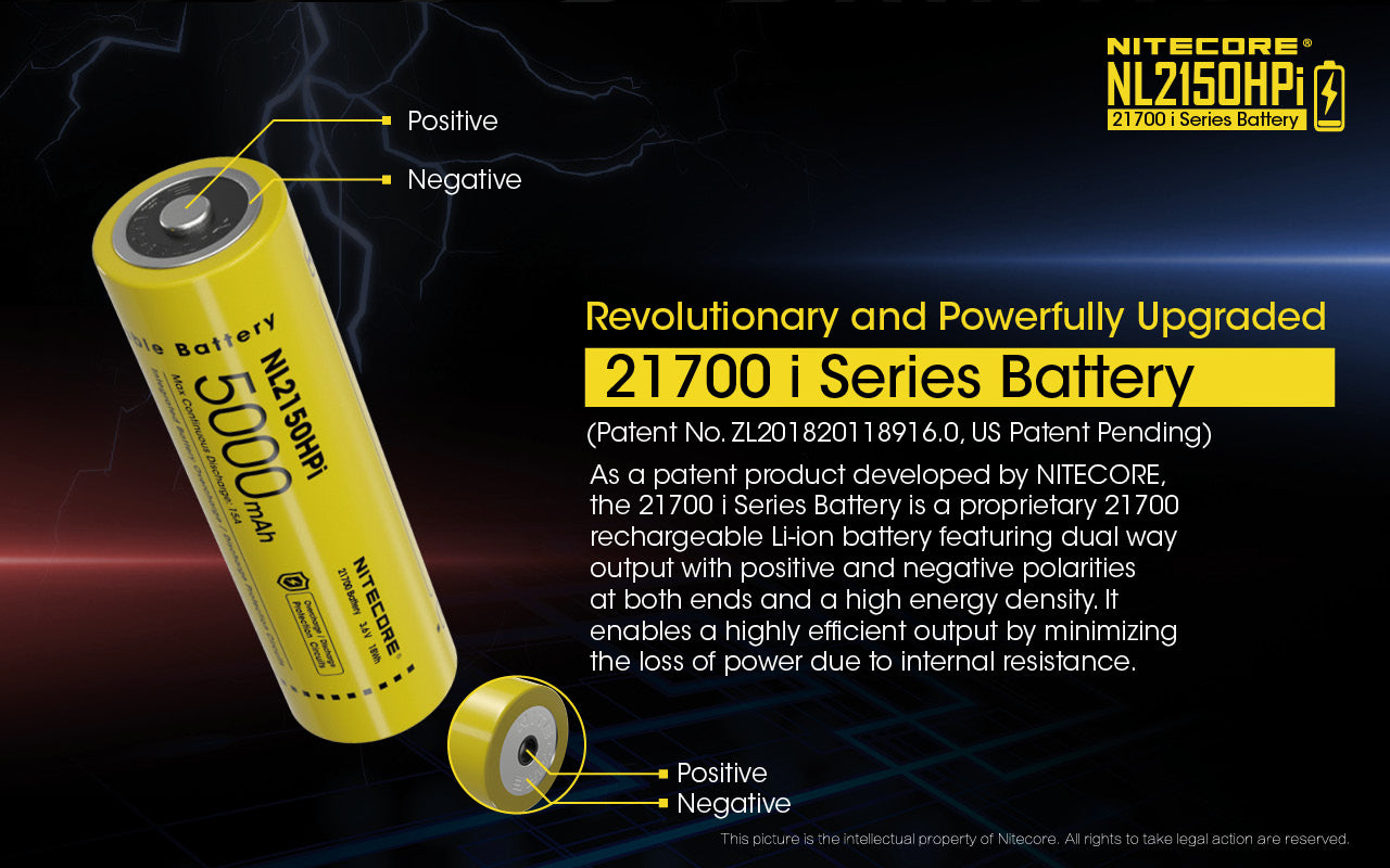 Nitecore NL2150HPi Intelligent Battery System 21700