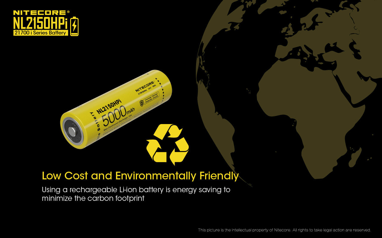 Nitecore NL2150HPi Intelligent Battery System 21700