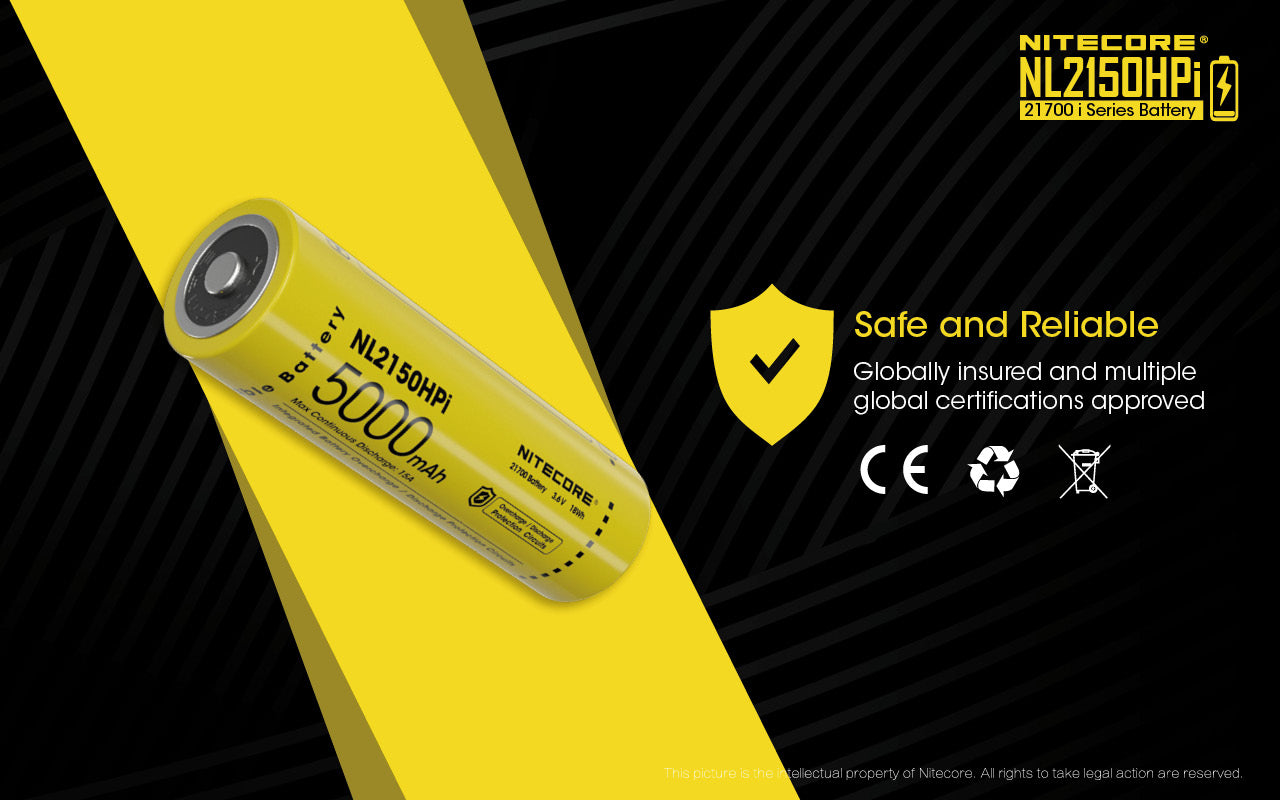 Nitecore NL2150HPi Intelligent Battery System 21700