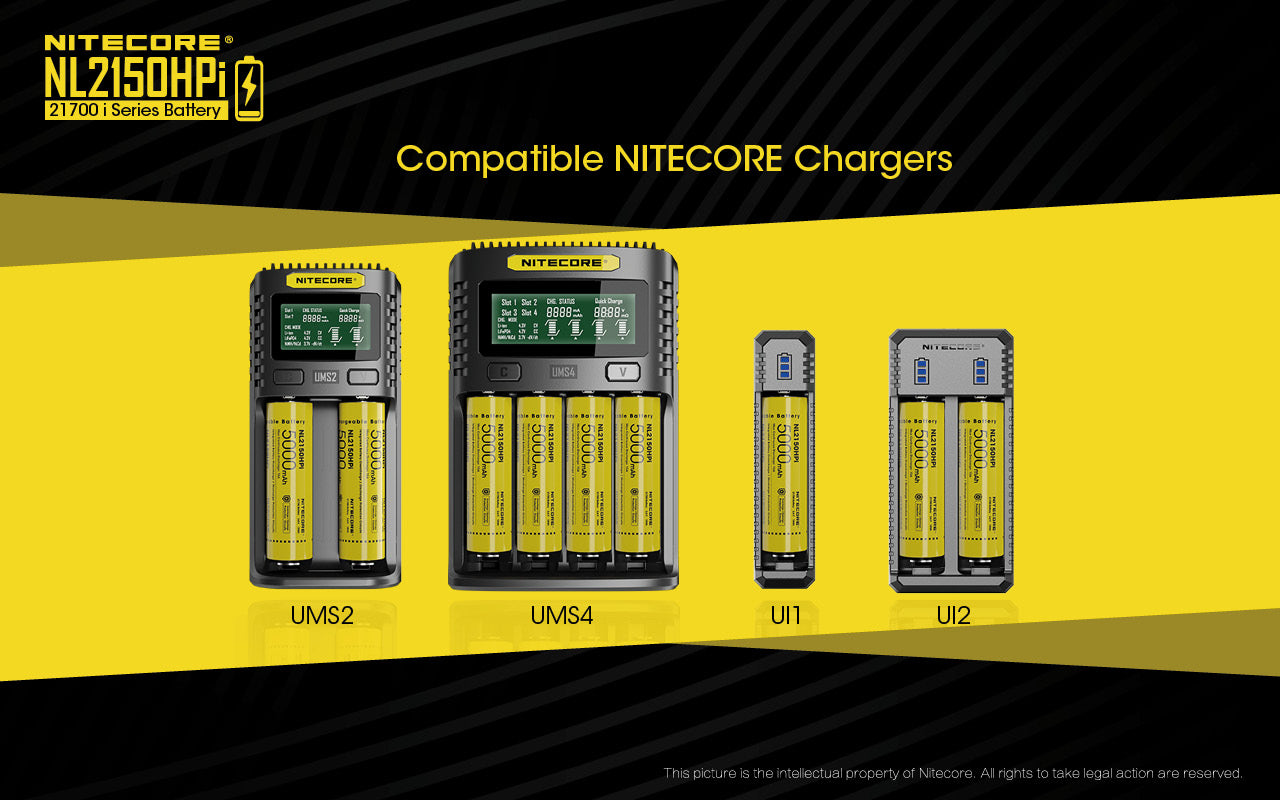 Nitecore NL2150HPi Intelligent Battery System 21700