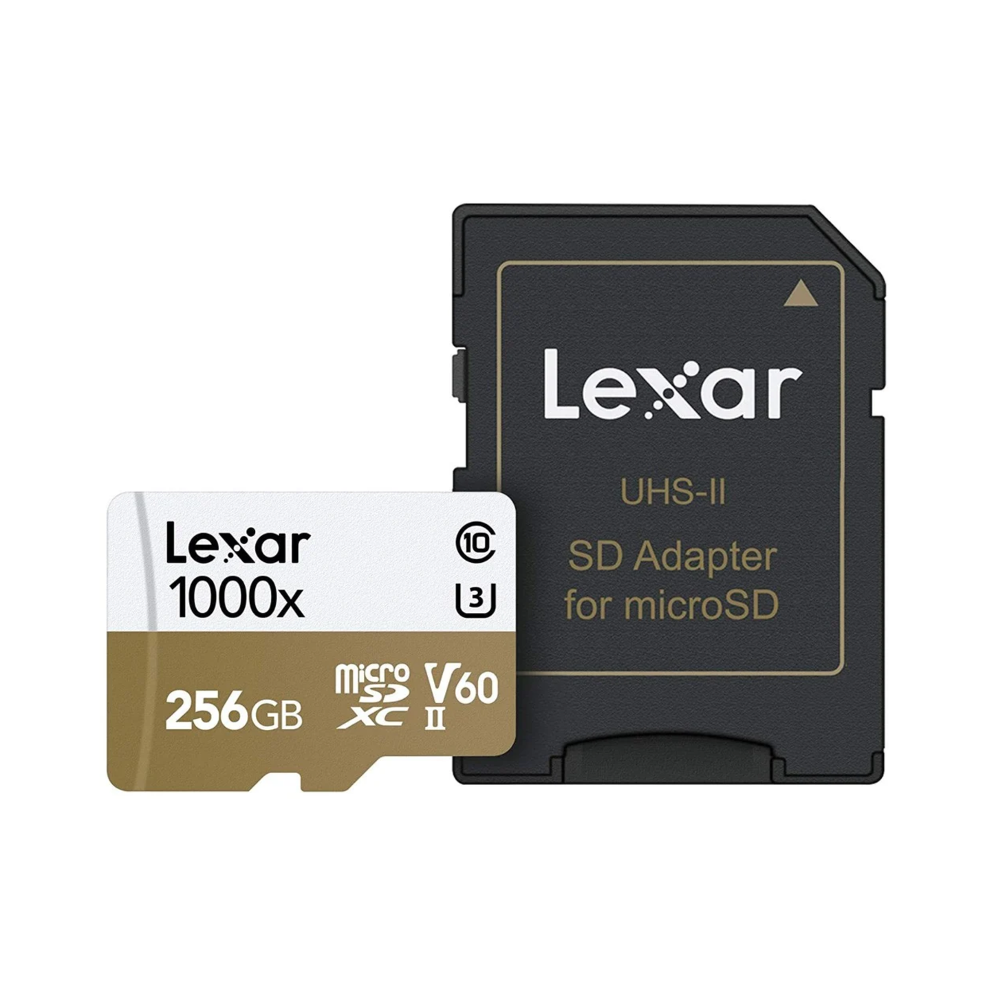 Lexar 256GB 1000X MicroSDHC UHS-II, Upto 150MB/s Read 90MB/s Write C10 V60 U3