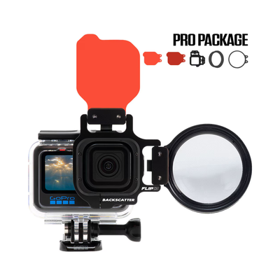 FLIP13 Pro Package with DIVE & DEEP Filters & +15 MacroMate Mini Lens for GoPro HERO 5, 6, 7, 8, 9, 10, 11, 12, 13