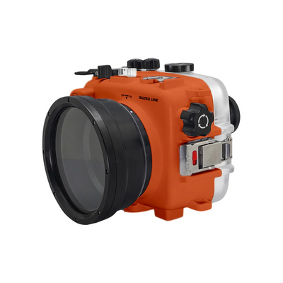 SeaFrog Underwater Housing for Sony A6xxx series Salted Line with 6" Dry dome port Orange