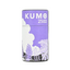 Purple cylindrical container with 'KUMO' branding and white leaf designs on a light gray background