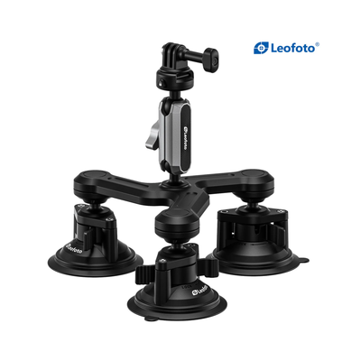 Leofoto LAC-05 Triple Suction Cup Sports Camera Mount