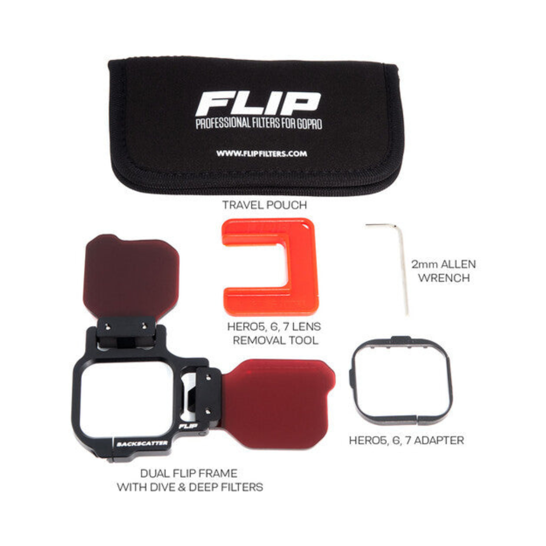 FLIP11 Two Filter Kit with DIVE & DEEP Filters for GoPro HERO 12, 11, 10, 9, 8, 7, 6, 5