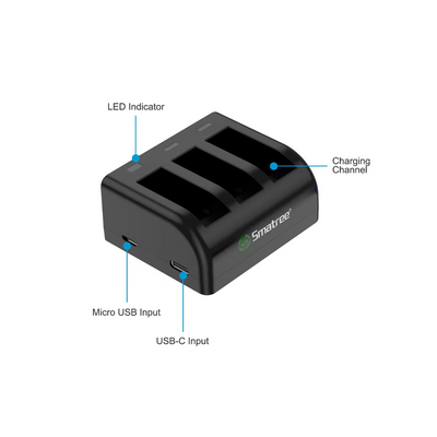 Smatree Charger set with 2 extra battery Hero 9