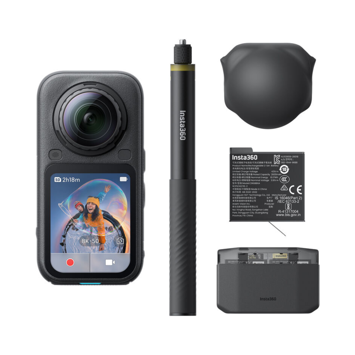 Insta360 X6 360° 8K Camera Essentials Bundle (Midnight Black)