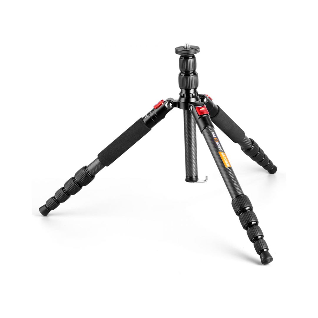 K&F Tripod Carbon Fiber KF-TC2235 (Red)