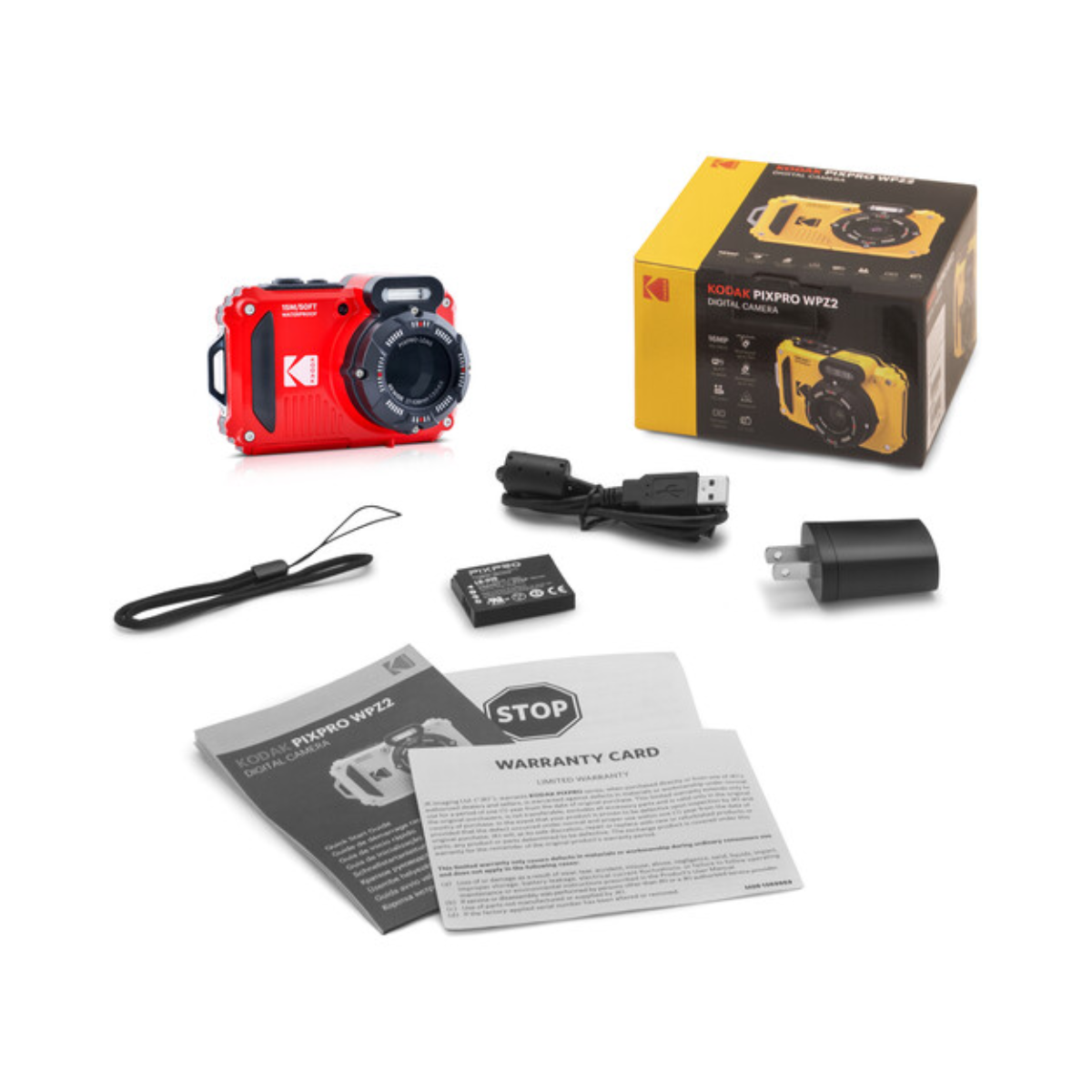 Kodak Pixpro WPZ2 Digital Camera (Red)